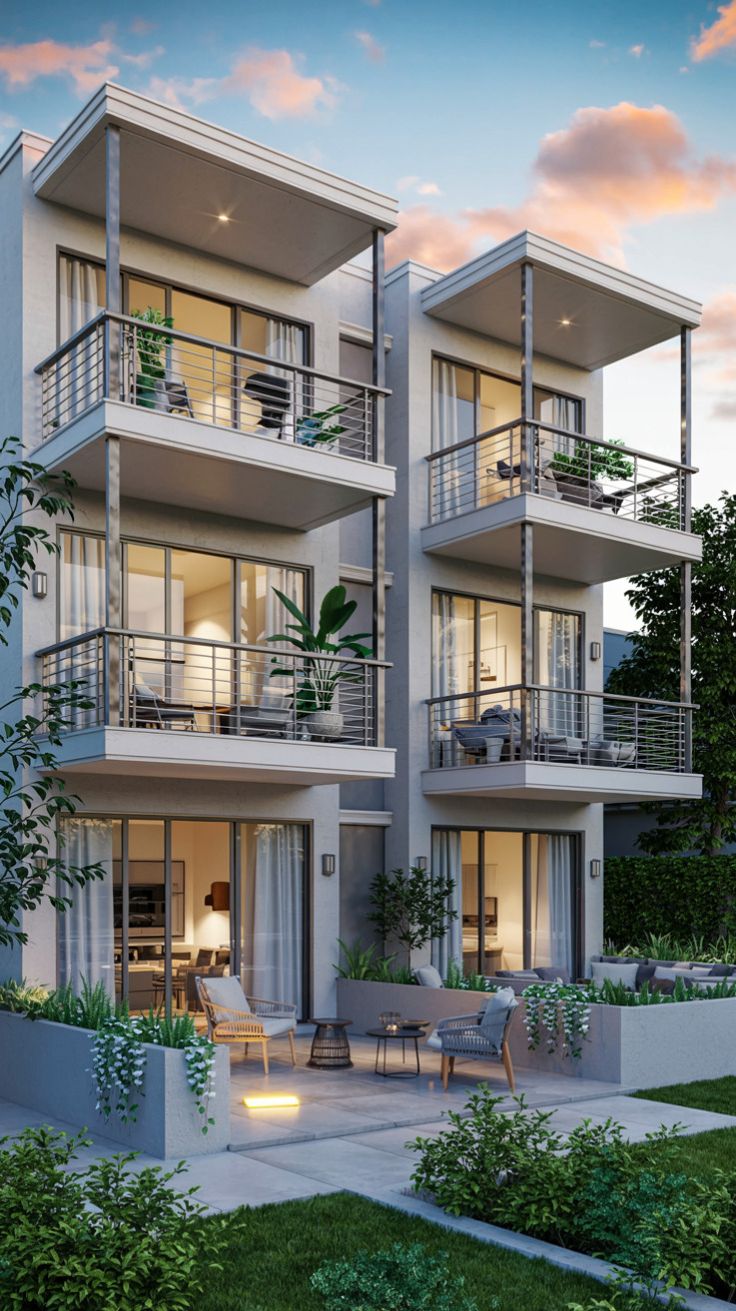 Modern Apartment Building